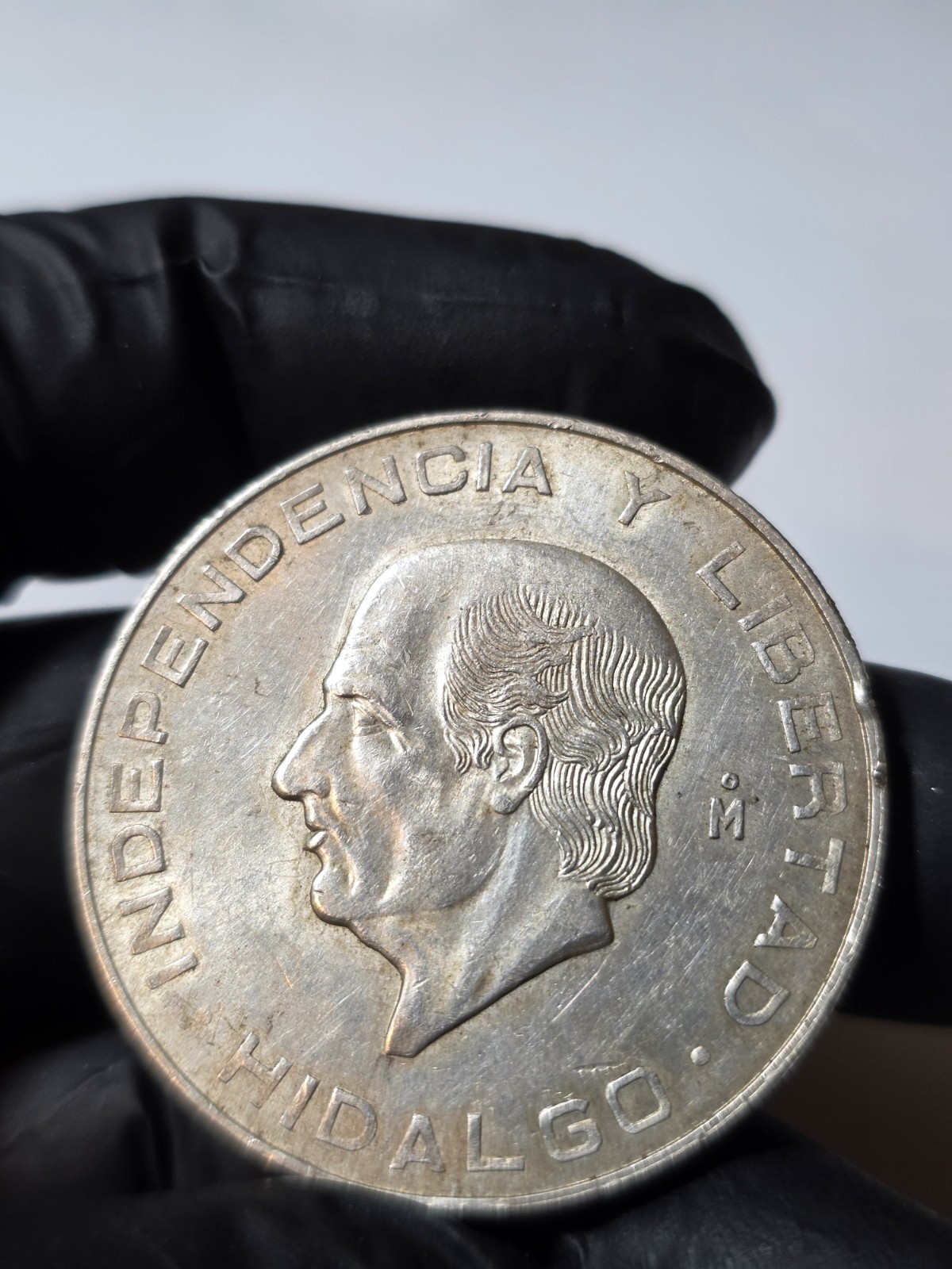 1956 Mexico Diez 10 Pesos Hidalgo .900 Silver 28.88g Collectible Mexican Coin