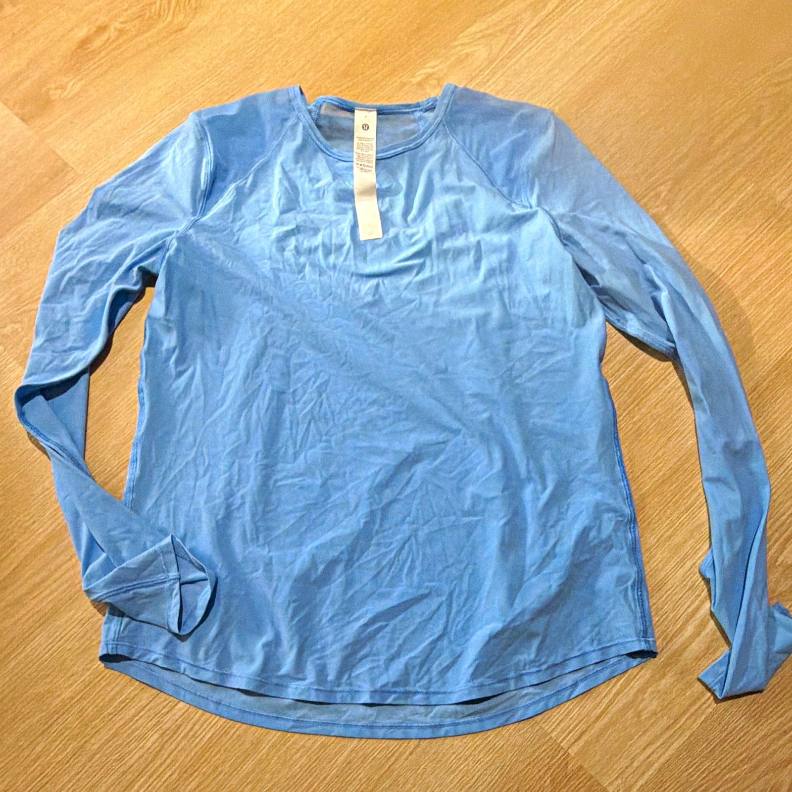 Lululemon Swiftly Tech Women’s Blue Crew Neck Stretch Pullover Top Size 4 Lululemon Swiftly Tech Women’s Blue Crew Neck Stretch Pullover Top Size 4