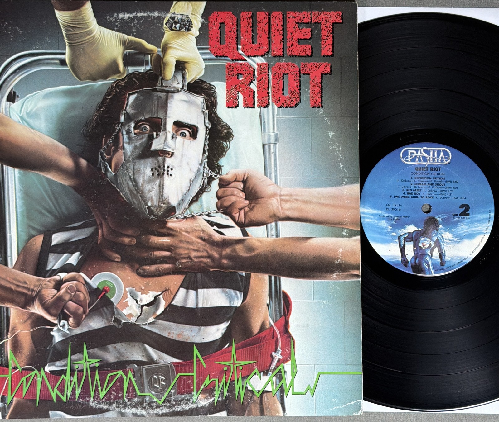 Quiet Riot Condition Critical - US First Press Pasha Records Vinyl LP 1984 NM