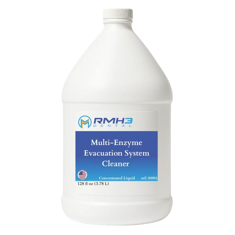 RMH3 Dental Multi-Enzyme Evacuation System Cleaner, Concentrated 1 Gallon, Singl