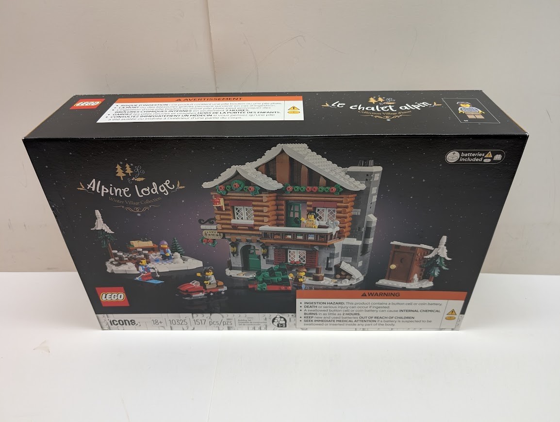 LEGO 10325 Icons: Alpine Lodge Holiday Christmas City New & Sealed w/ Shelf Wear LEGO 10325 Icons: Alpine Lodge Holiday Christmas City New & Sealed w/ Shelf Wear