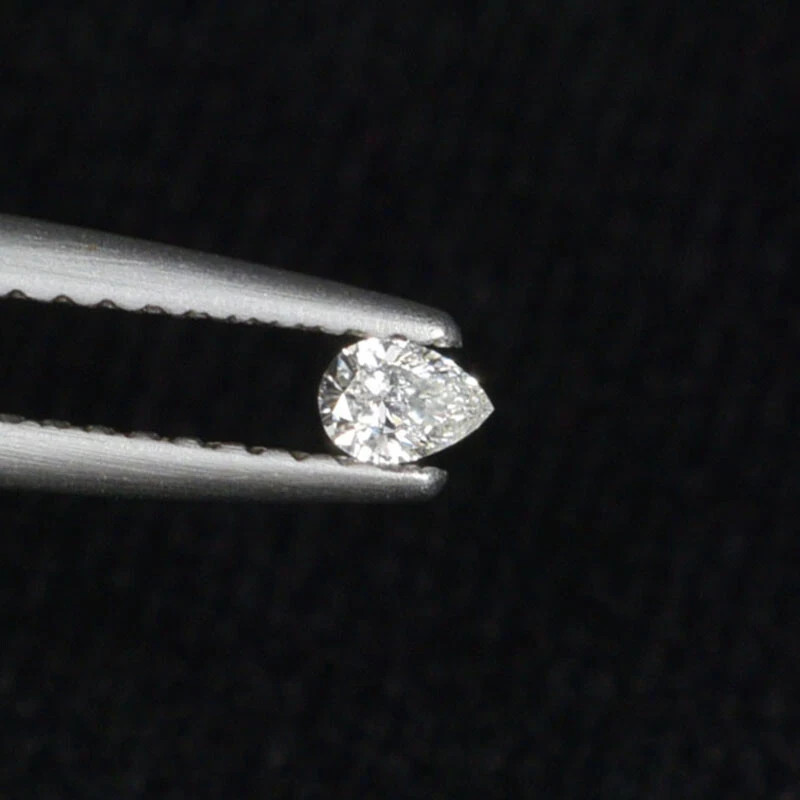 0.22Ct Pear Cut Lab Grown Diamond/CVD Single 1-PC Stone For Diamond Jewelry