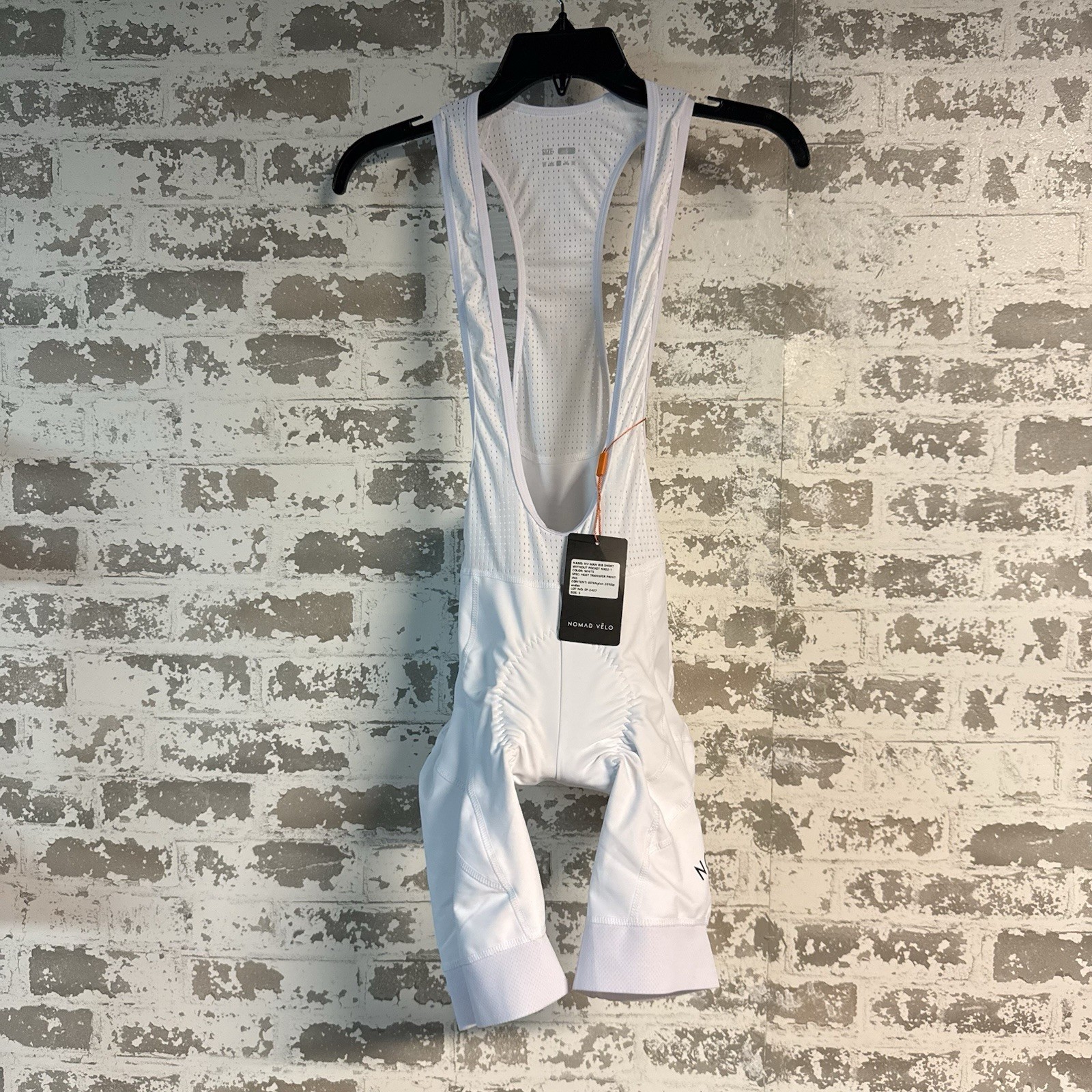 NEW The Nomad Velo ENVE Men’s Cycling Bib Shorts White Size Small
