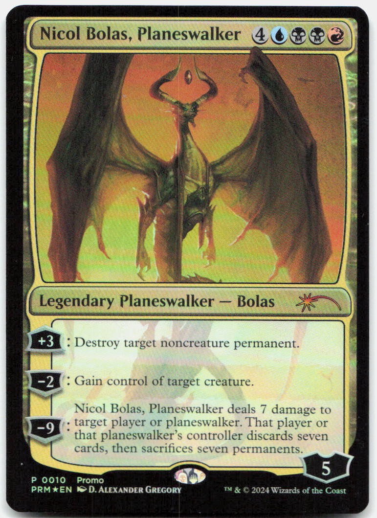 Nicol Bolas, Planeswalker - UMP Unique and Miscellaneous Promos #10 P Foil NM