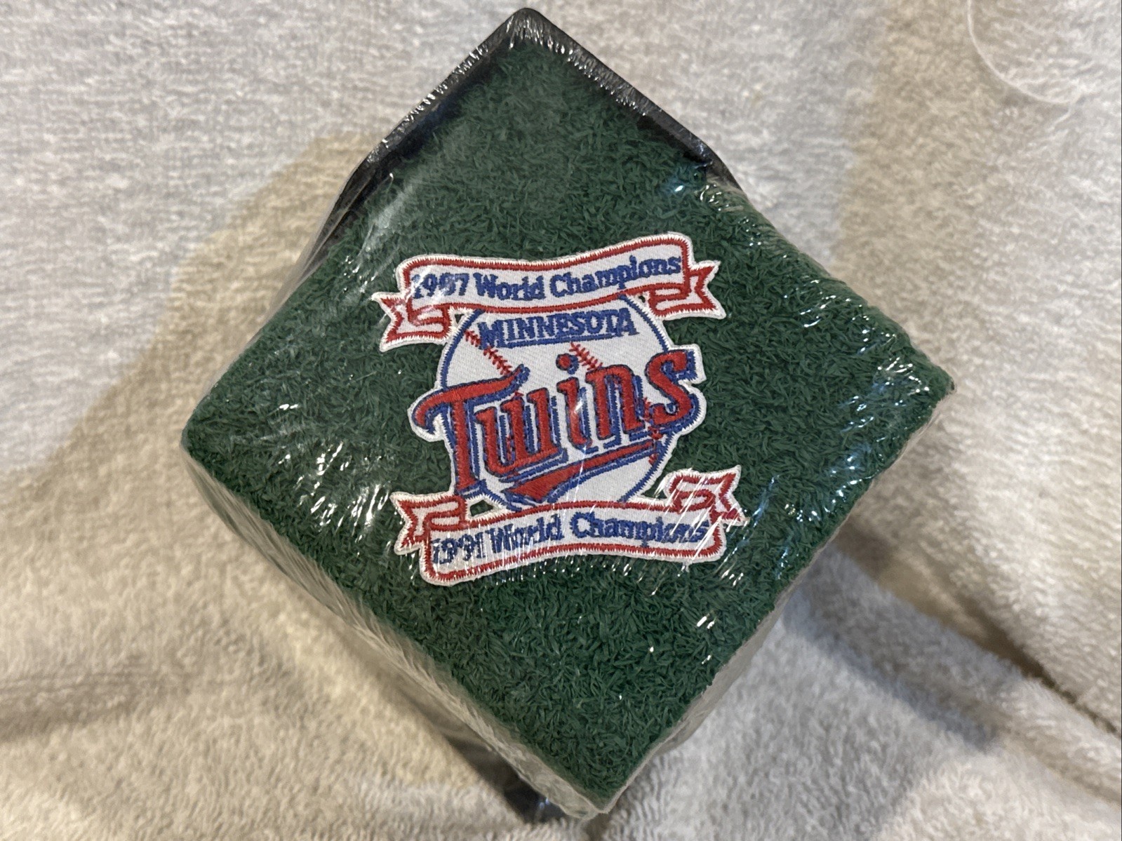 RARE Minnesota Twins 1987 & 1991 World Series Champs Metrodome GU Turf Coasters