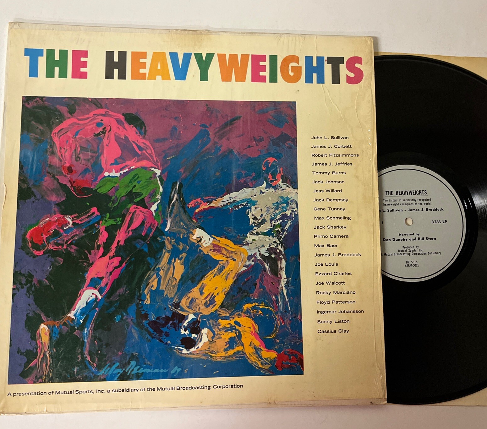 The Heavyweights 1969 Vinyl, Ringside Re-creations Of Famous Heavyweight Bouts