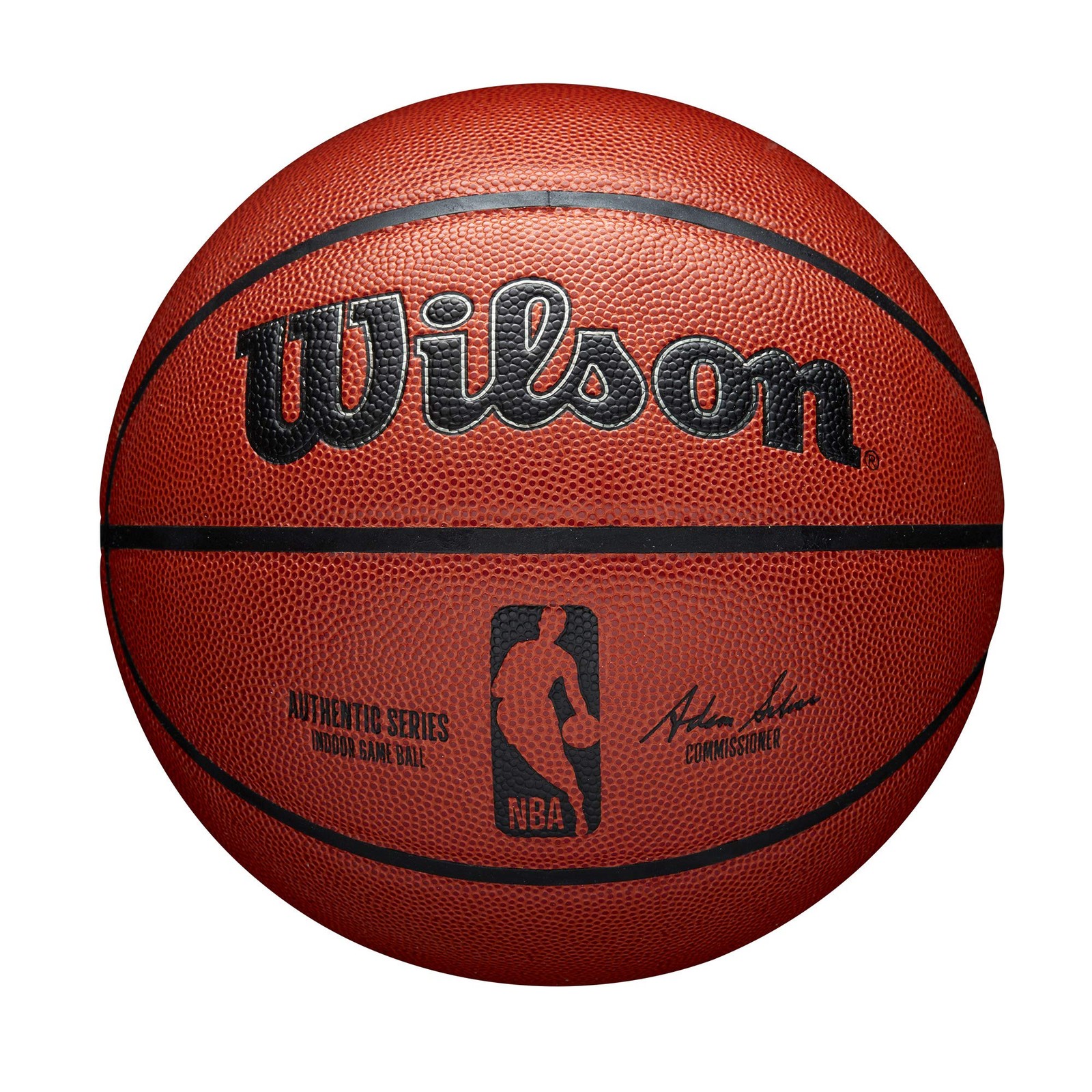 Wilson NBA Authentic Size 7 Basketball Brown Indoor Game Ball 29.5 Inch