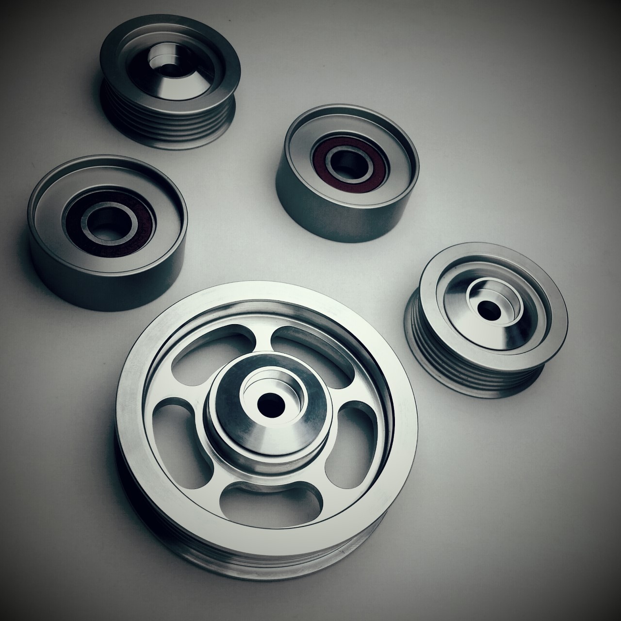 UPD 2011-2019 M157/M278 biturbo AMG Mercedes Performance 5 Piece Idler Kit.