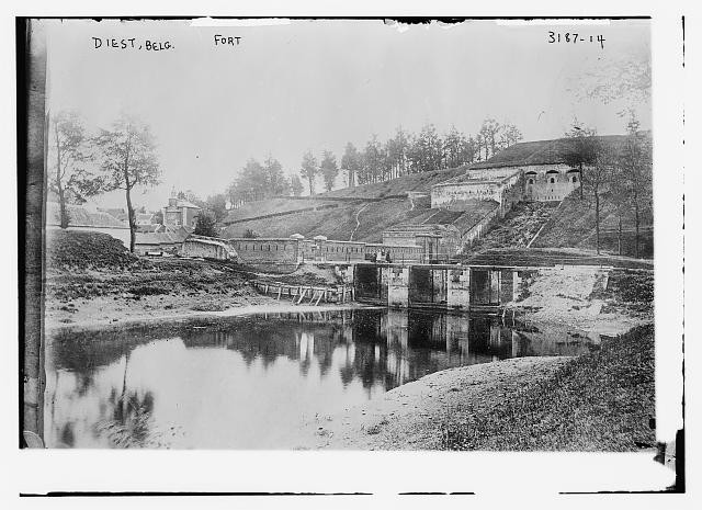 Photo:Diest Belgium Fort c1914 World War I Military Fortification