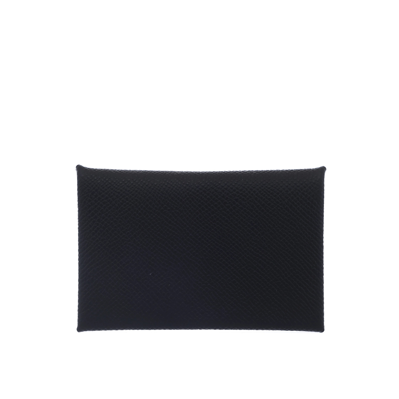Hermès Calvi Epsom Calfskin Coin Purse Black, Leather Wallet Snap