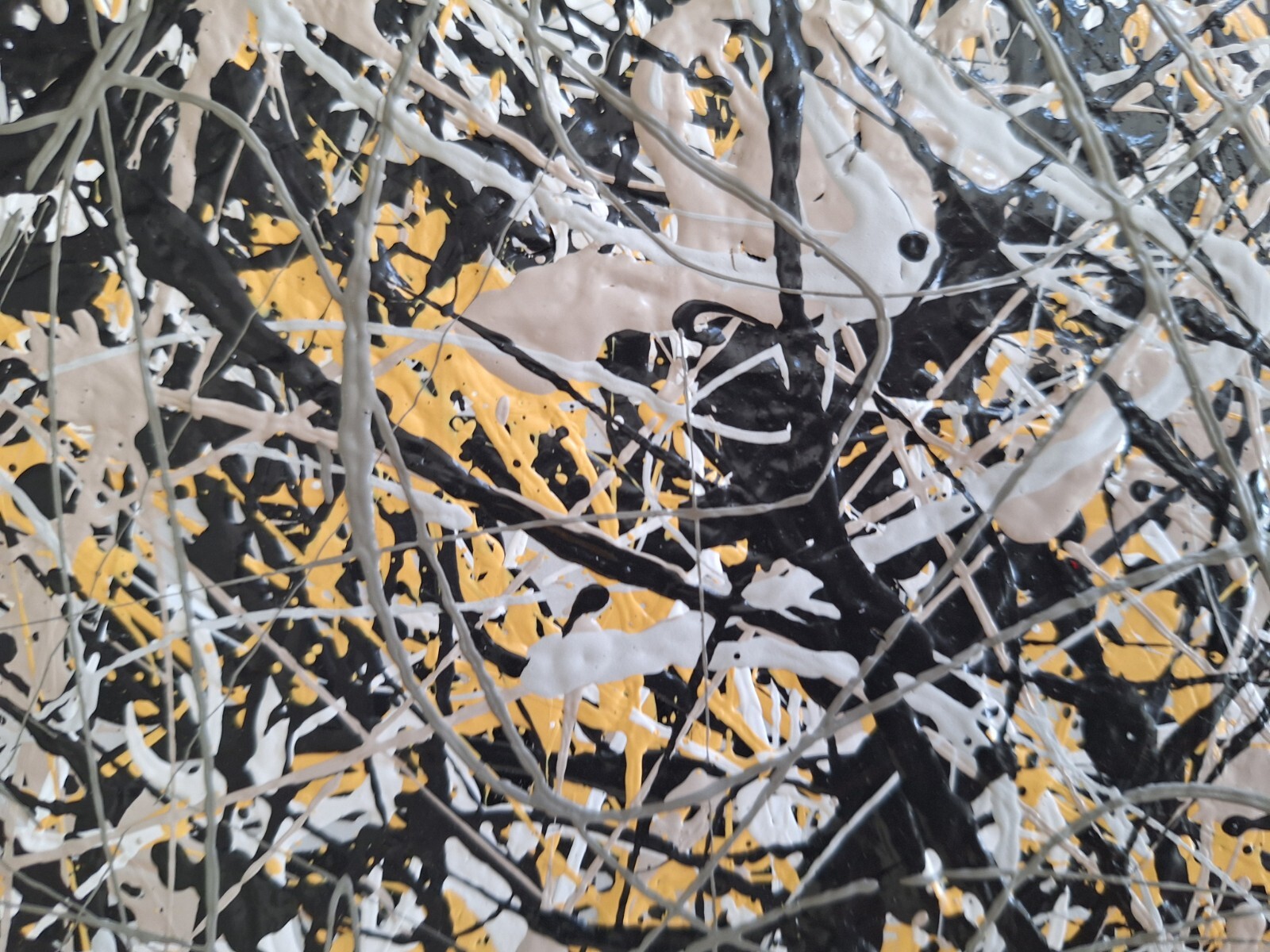 Original Abstract Action Painting jackson pollock style Set Of Three 12x16