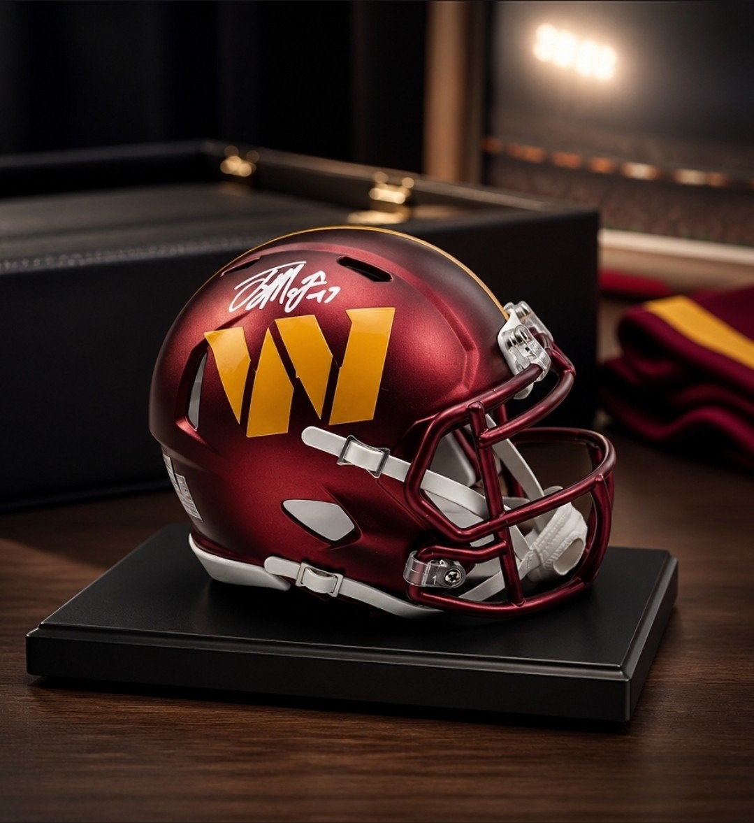 Terry McLaurin Washington Commanders Signed Mini-Helmet COA