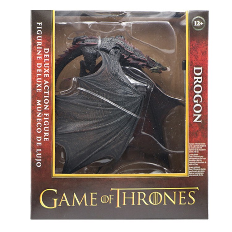 McFarlane Game of Thrones Daenerys Targaryen\'s Black Drogon Replica Scale Figure