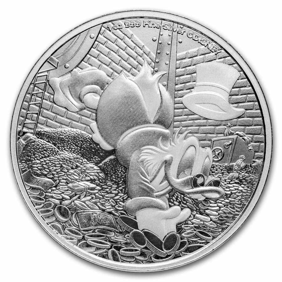 2025 Niue 1 oz Silver $2 Disney's Scrooge McDuck BU 2025 Niue 1 oz Silver $2 Disney's Scrooge McDuck BU