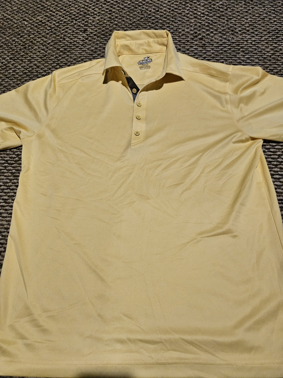  Men\'s Size Medium Yellow Golf Sport Shirt. Ahead Extreme Brand