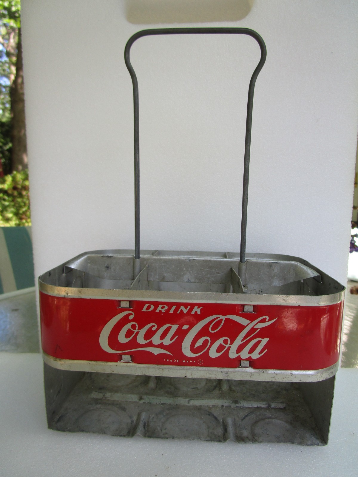 Vintage 1950s Coca-Cola 6 Pack Bottle Carrier Coke Caddy Aluminum
