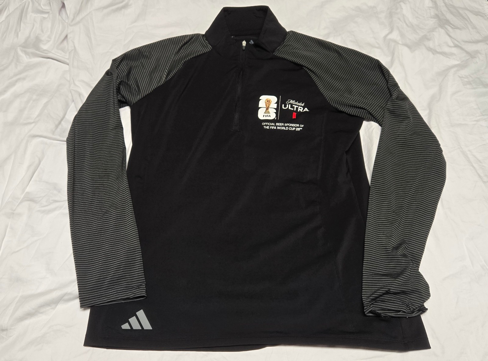 2026 FIFA World Cup Michelob Ultra Adidas Long Sleeve 1/4 Zip Pullover Shirt M 2026 FIFA World Cup Michelob Ultra Adidas Long Sleeve 1/4 Zip Pullover Shirt M