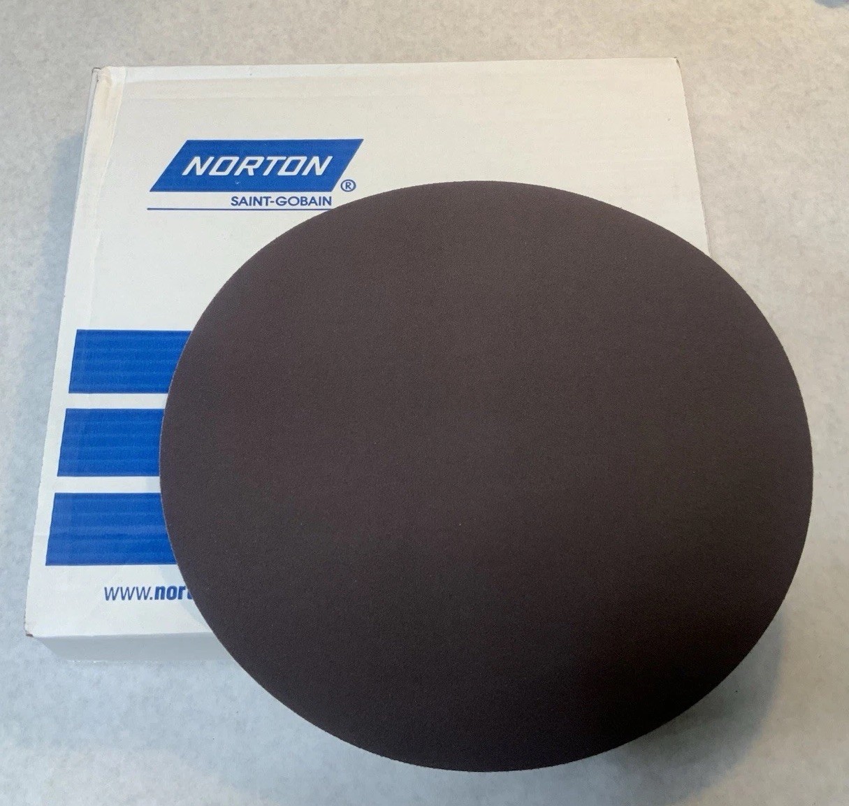 Norton 66261136615 12” Gemini R228 PSA Sandpaper Discs 80 Grit 25 pack
