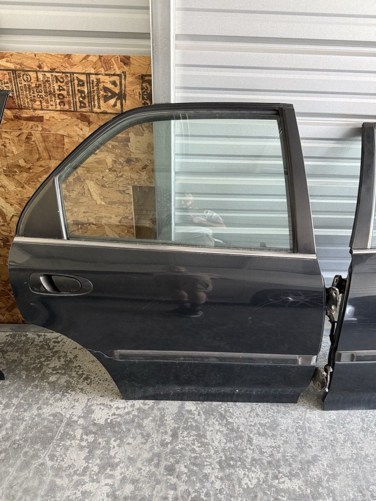 1992-1995 Honda Civic EX Sedan Right Side Rear Door Complete Assembly 1992-1995 Honda Civic EX Sedan Right Side Rear Door Complete Assembly