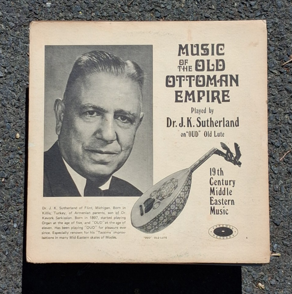 Dr. James K. Sutherland ‎Oriental Music Of The Old Ottoman Empire LP Oud Karaman