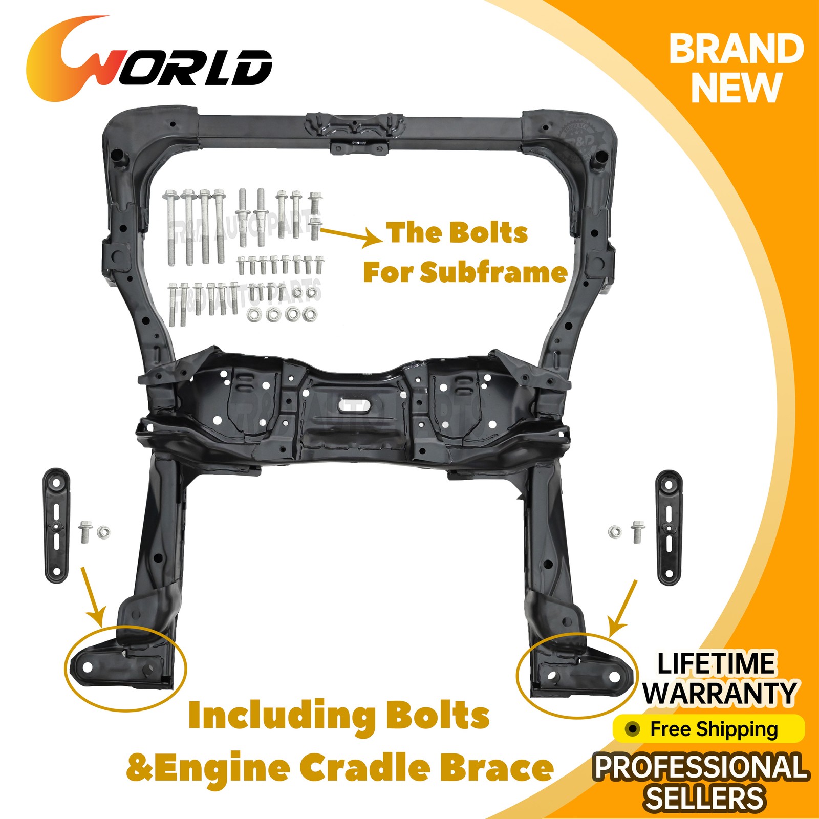 For 2010-2014 Subaru Legacy Wagon Outback Front Subframe Crossmember With Bolts