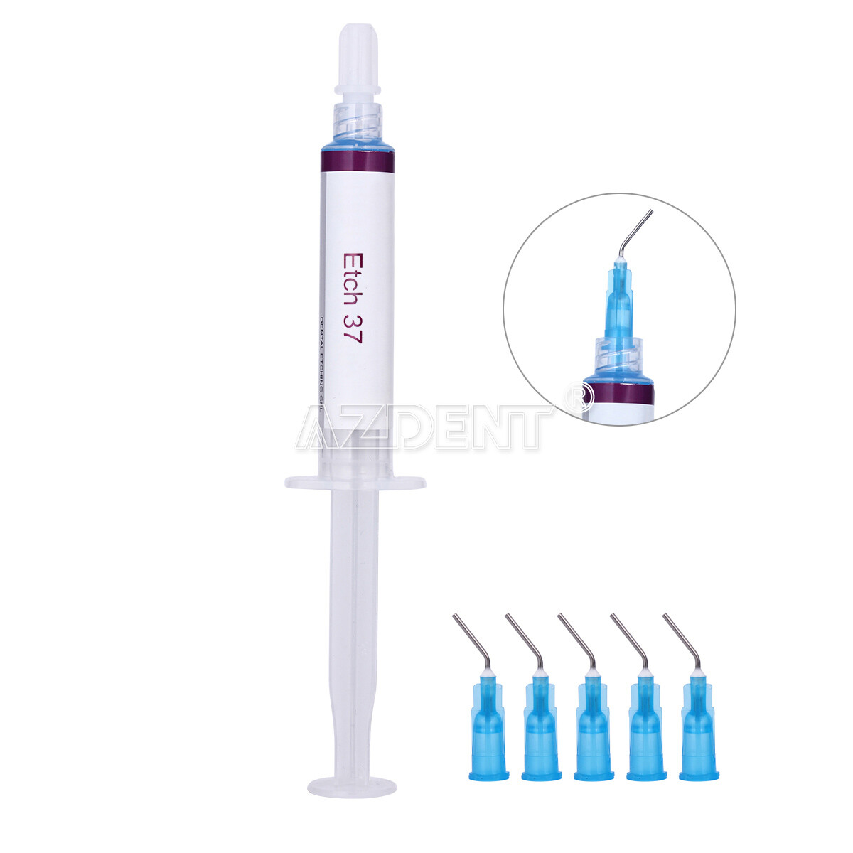 US Dentex Dental Etching Gel 37% Acid Silica Gel 5ml /Syringe 5 Tips