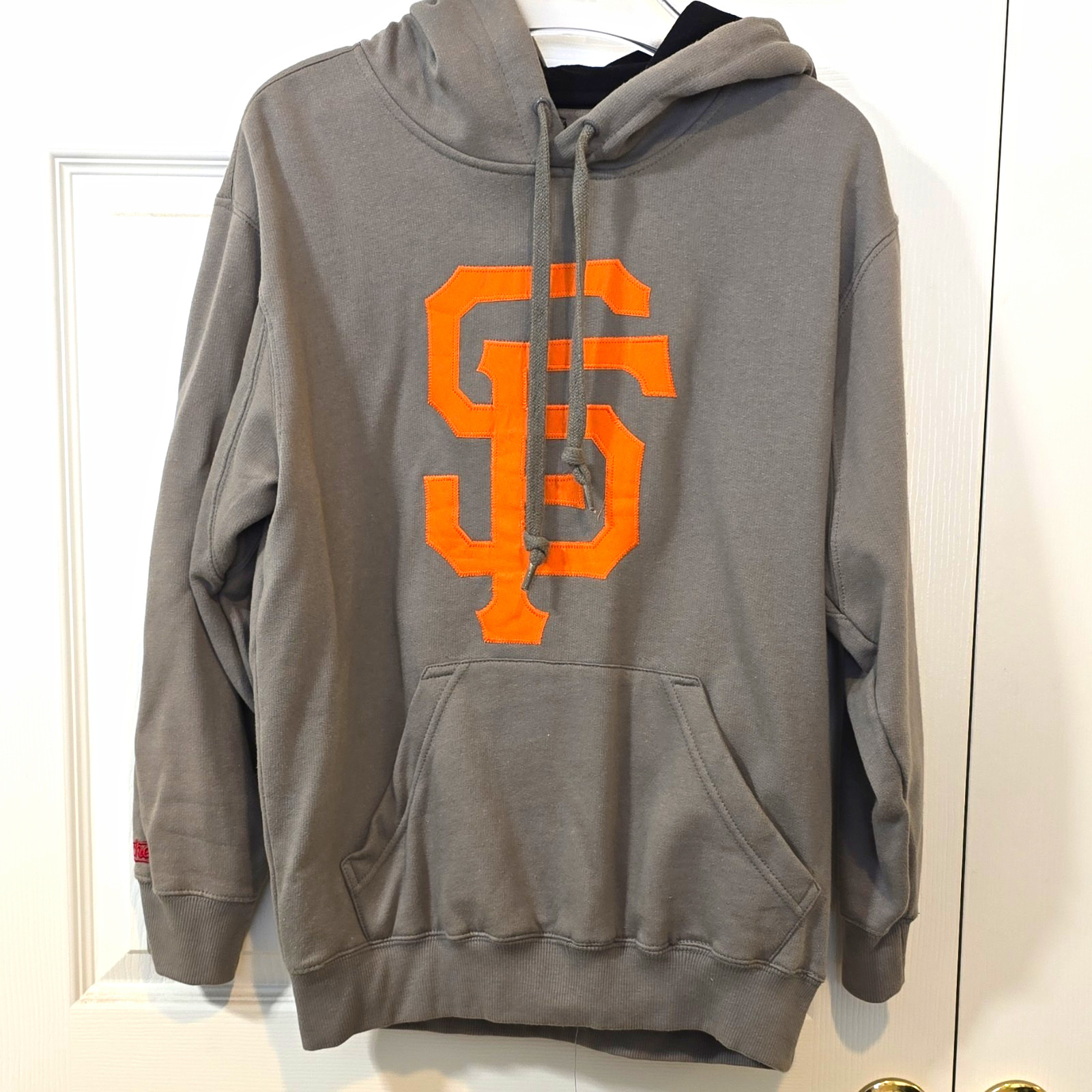 Stitches San Francisco Giants MLB Pullover Hoodie Gray/Orange Size S