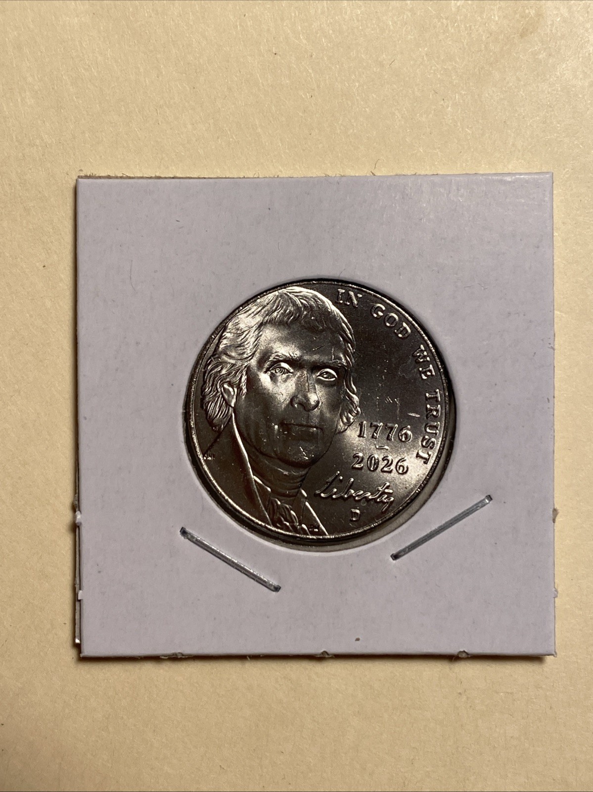 1776-2026-D Jefferson Nickel BU From Bank Roll 1776-2026-D Jefferson Nickel BU From Bank Roll