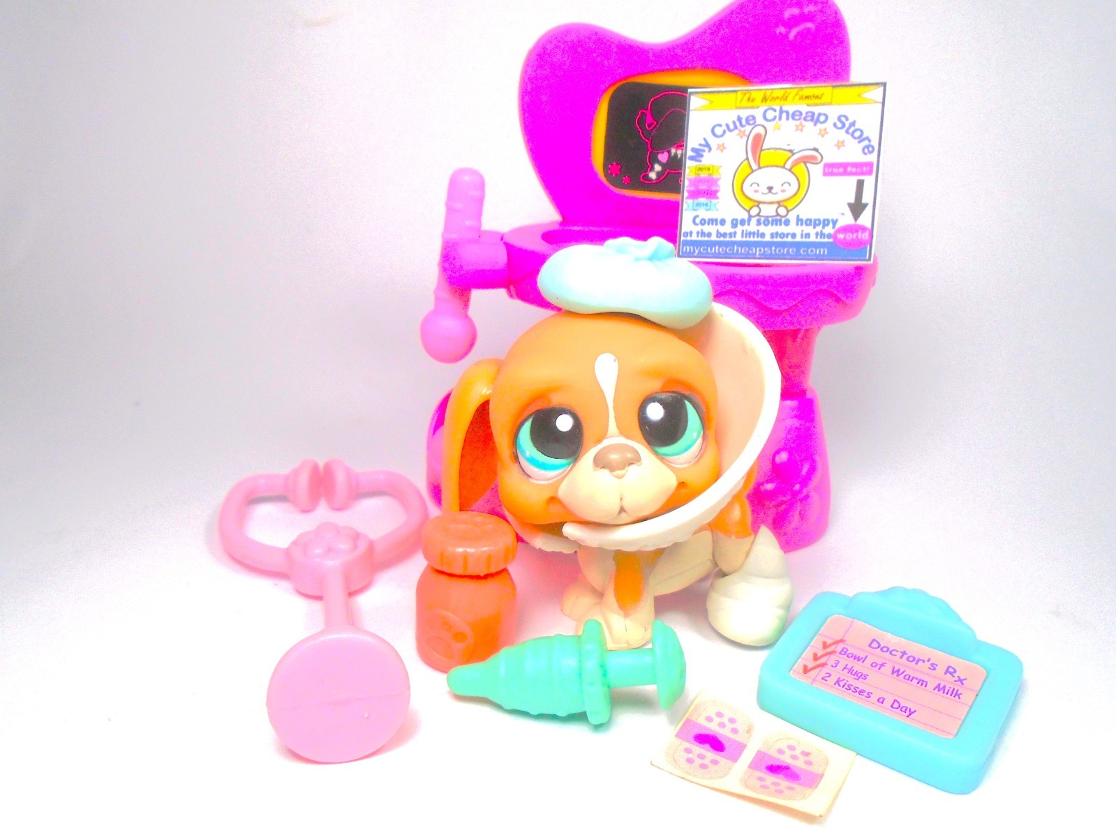 Littlest Pet Shop Rare French Basset Hound #1106 & accessories Authentic BLEMISH Littlest Pet Shop Rare French Basset Hound #1106 & accessories Authentic BLEMISH