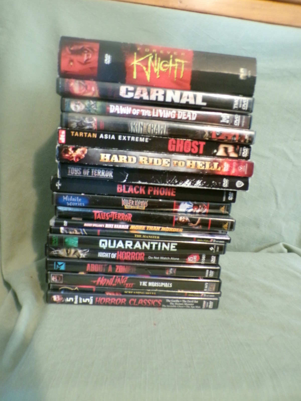 Lot of 18 Vintage HORROR DVD Movies - Great Variety