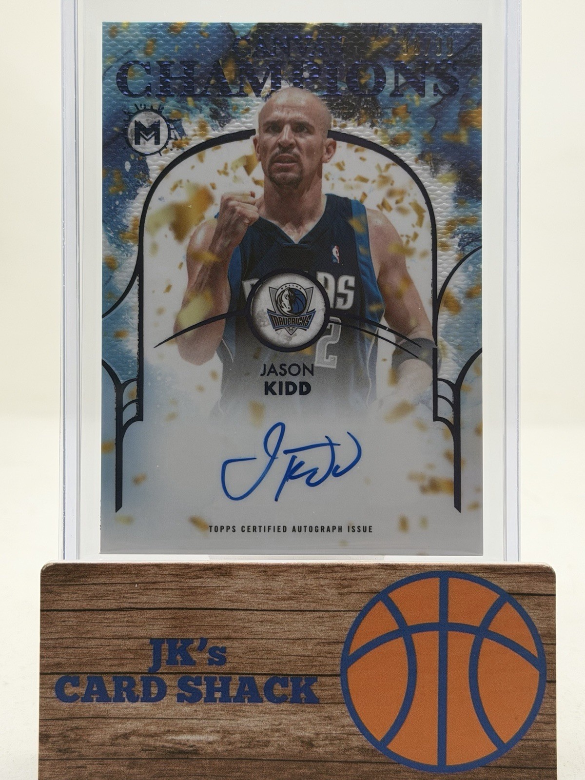 2025-26 Topps Motif Jason Kidd Canvas Champions Ultramarine Blue Auto /39 #CCAJK