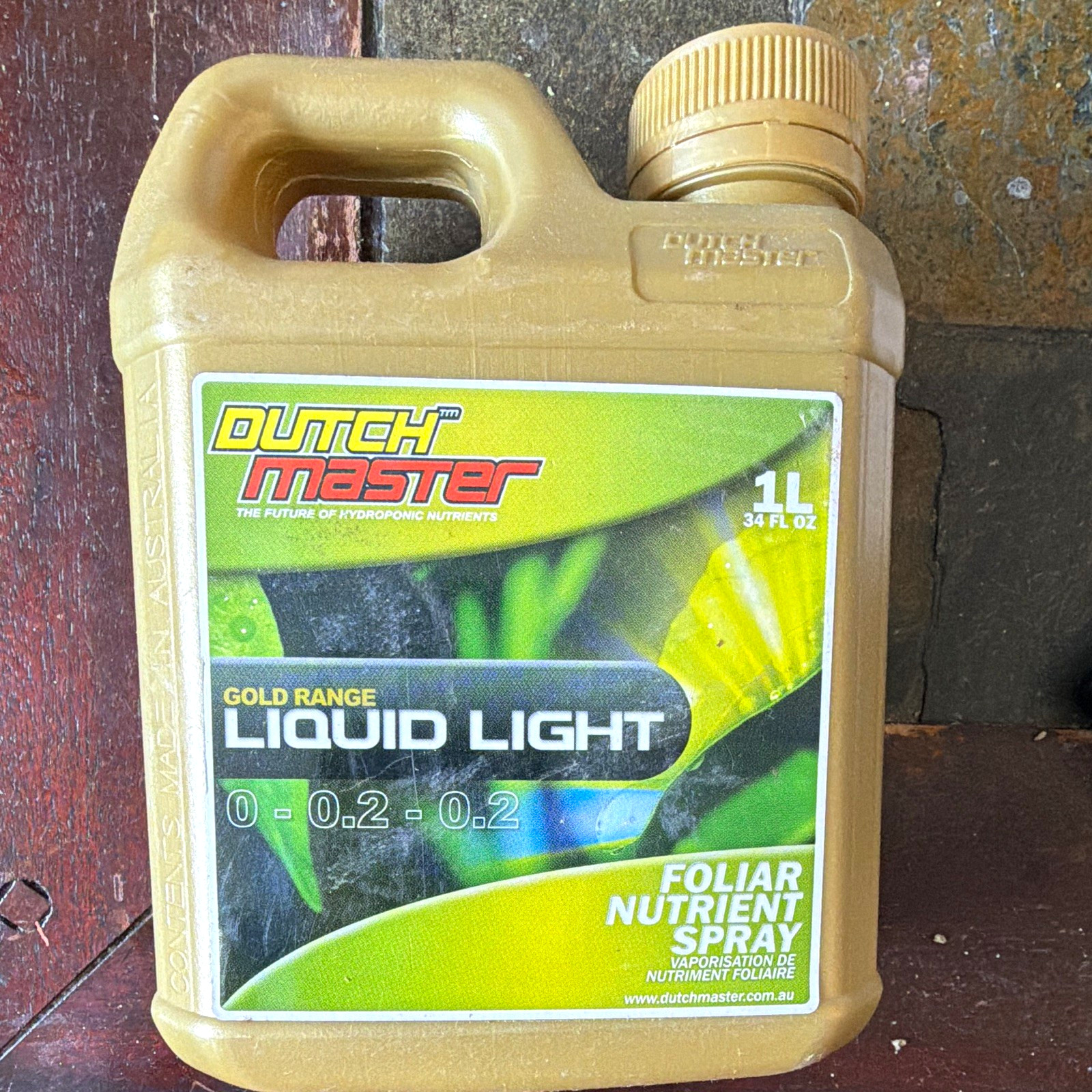 ORIGINAL RARE Dutch Master Gold Range Liquid Foliar Nutrient Spray Fertilizer 1L