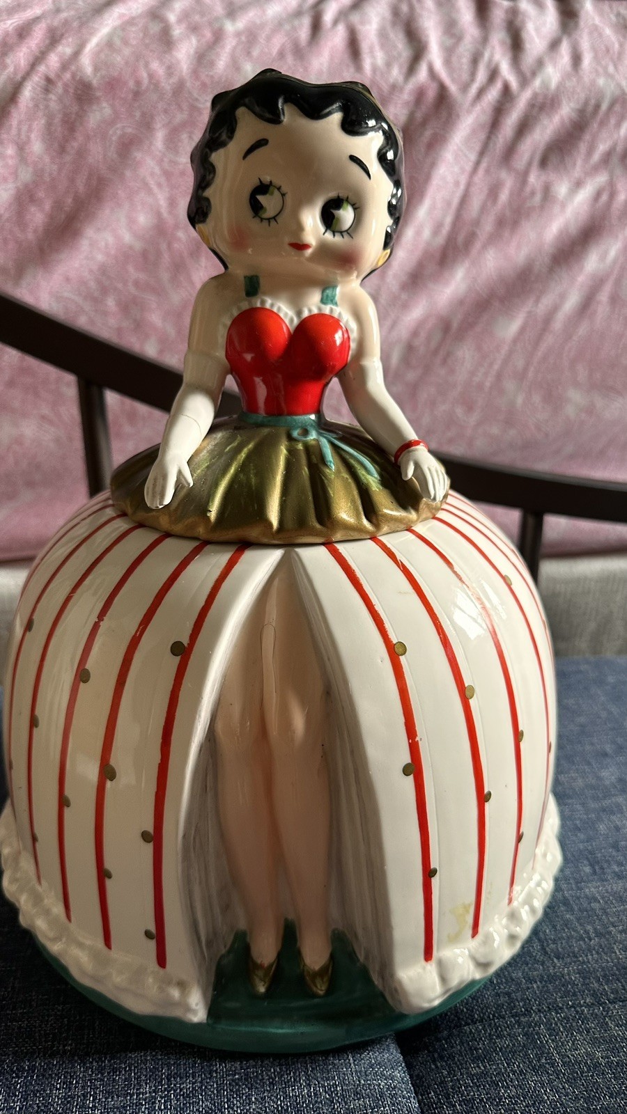 Vintage Betty Boop Vandor Ceramic Cookie Jar Limited Edition 1995 Full Skirt Vintage Betty Boop Vandor Ceramic Cookie Jar Limited Edition 1995 Full Skirt