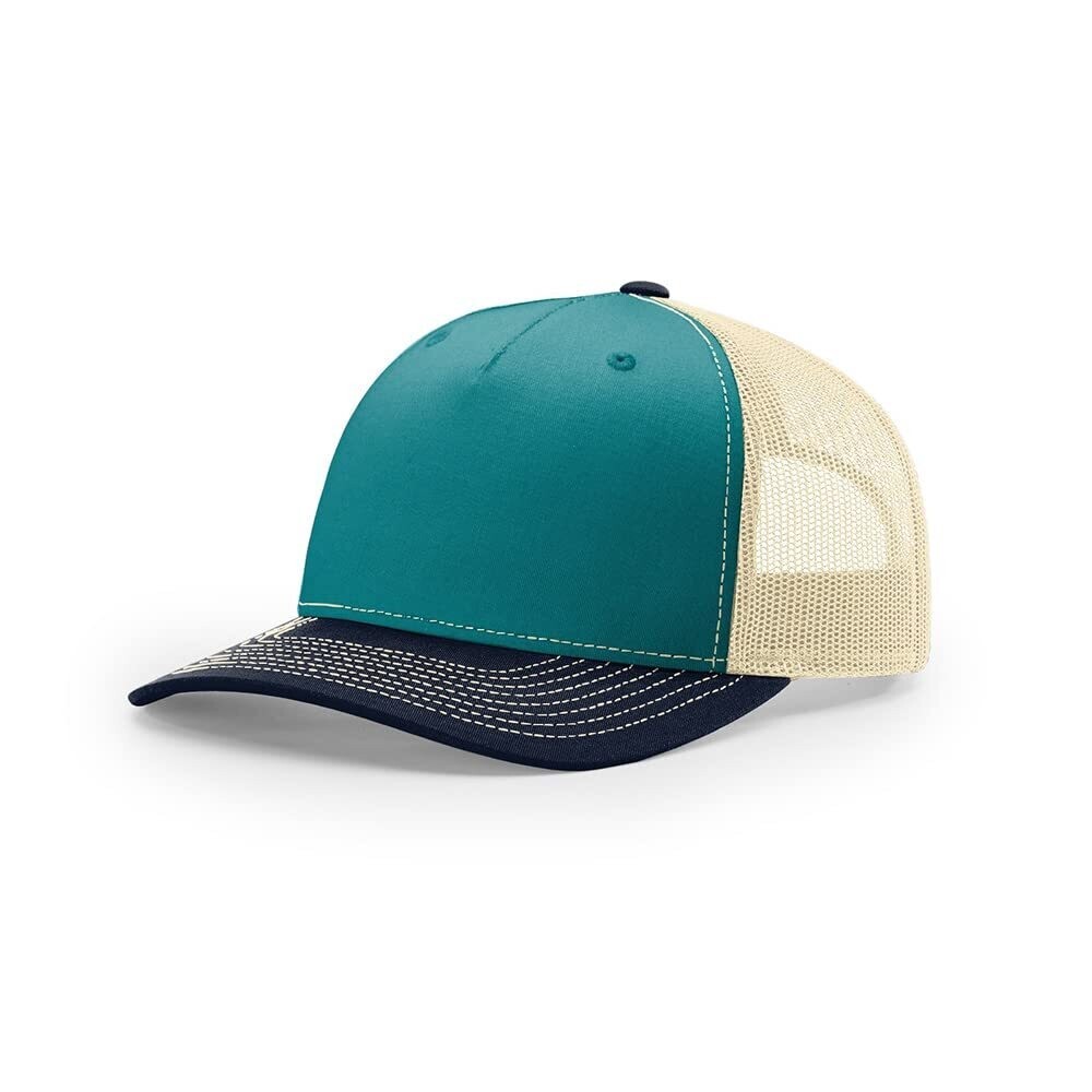 Richardson 112PFP 5 Panel Trucker Hat Snapback Mesh Back Rope Cap Adjustable