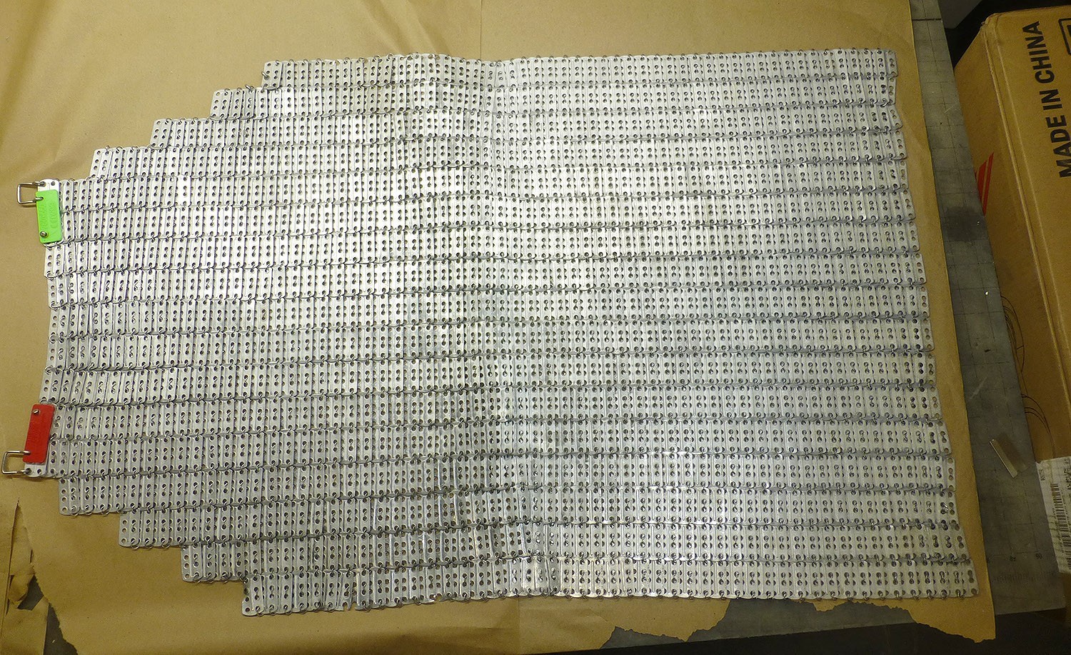 Vtg French Super Lamex Butcher's Apron Metal Mesh Chainmail Steampunk 34L x 21w