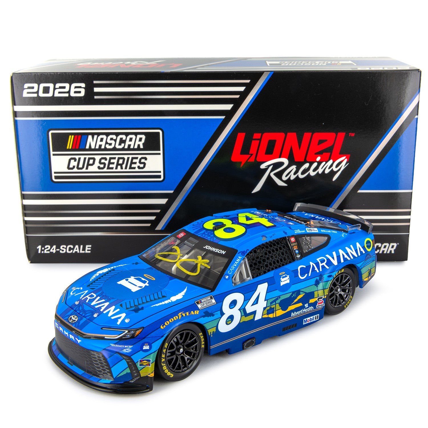 Jimmie Johnson Autographed Race the Base San Diego 1:24 Standard 2026 Diecast Jimmie Johnson Autographed Race the Base San Diego 1:24 Standard 2026 Diecast