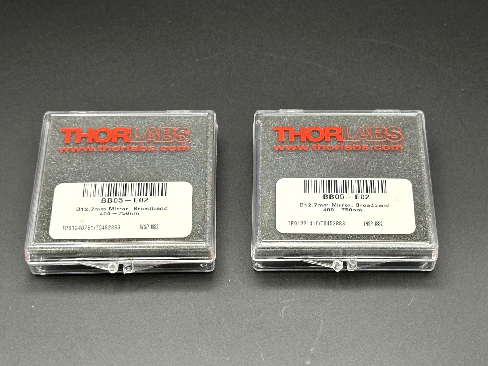Thorlabs BB05-E02 Broadband Mirrors - Lot of 2 | Used Part Accessory Component