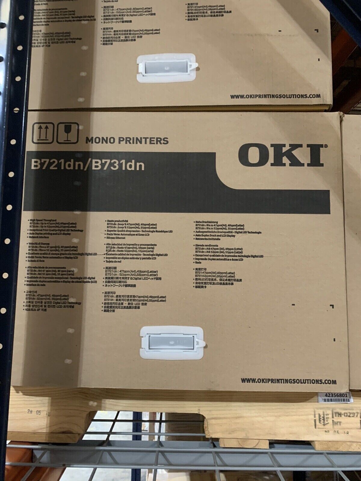 NEW OKI B731dn Monochrome Laser Printer 1200 x 1200 dpi 55PPM Duplex - 62442101