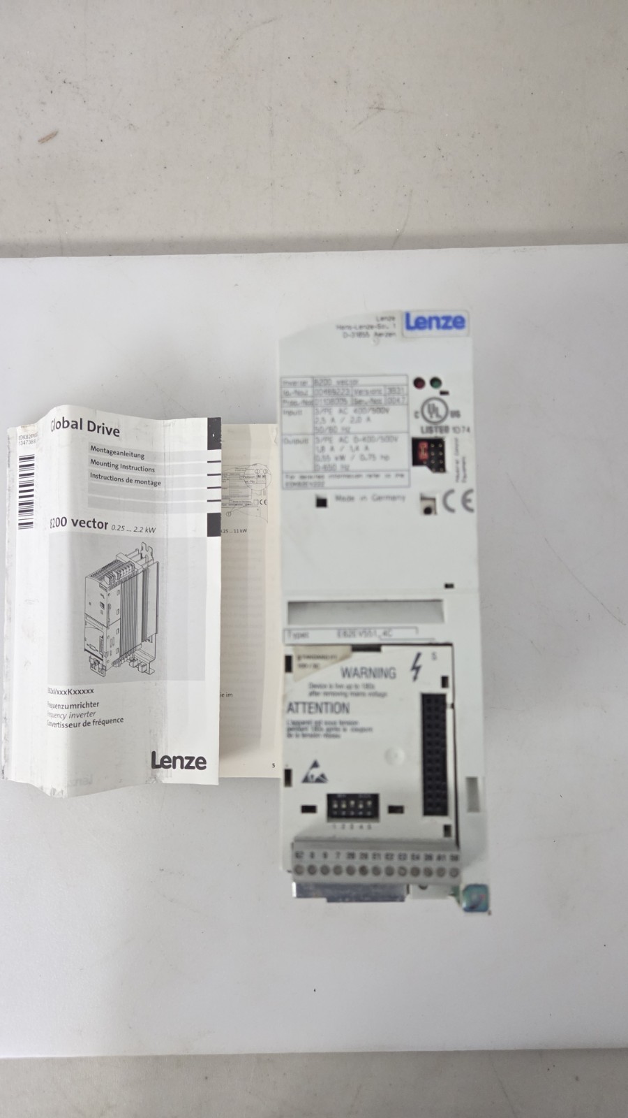 Lenze E82EV551-4C Inverter 00469223 Lenze E82EV551-4C Inverter 00469223