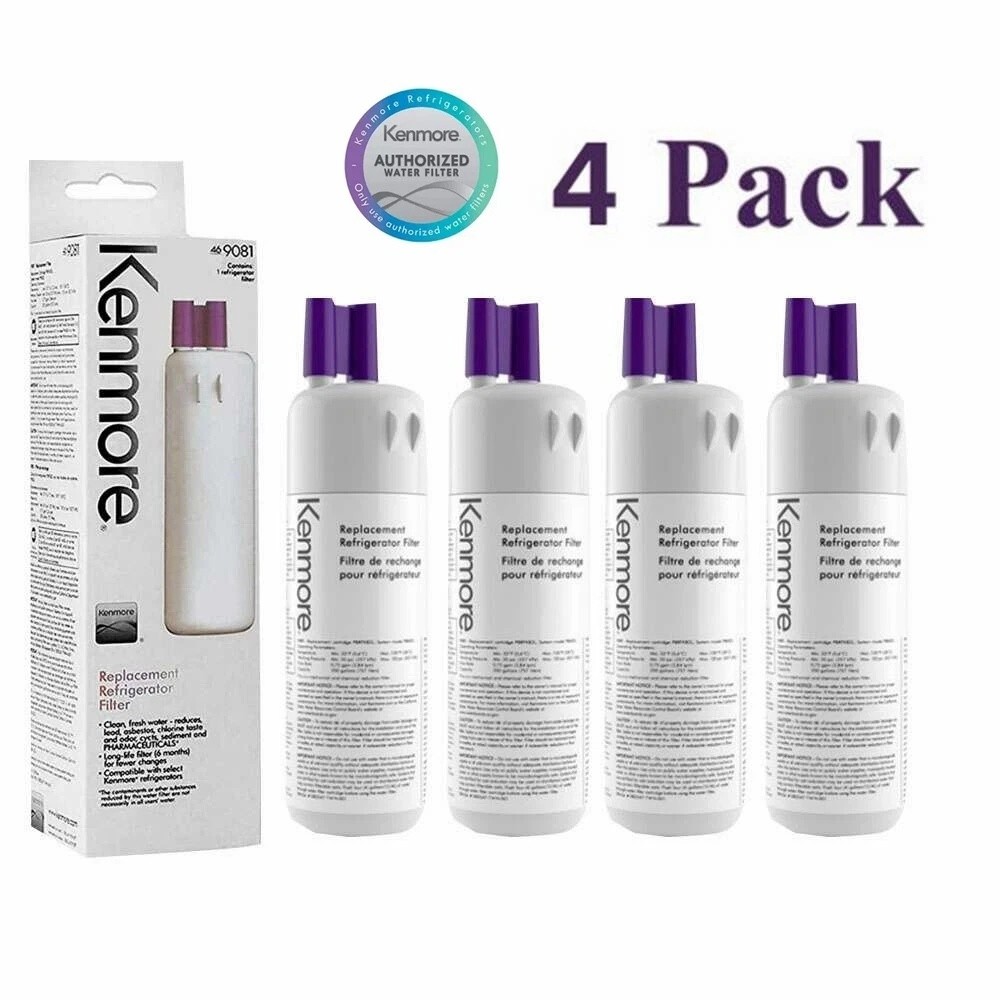 4-Pack Kenmore 9081 469081 46-9930 Refrigerator Fresh Ice Water Filter Sealed