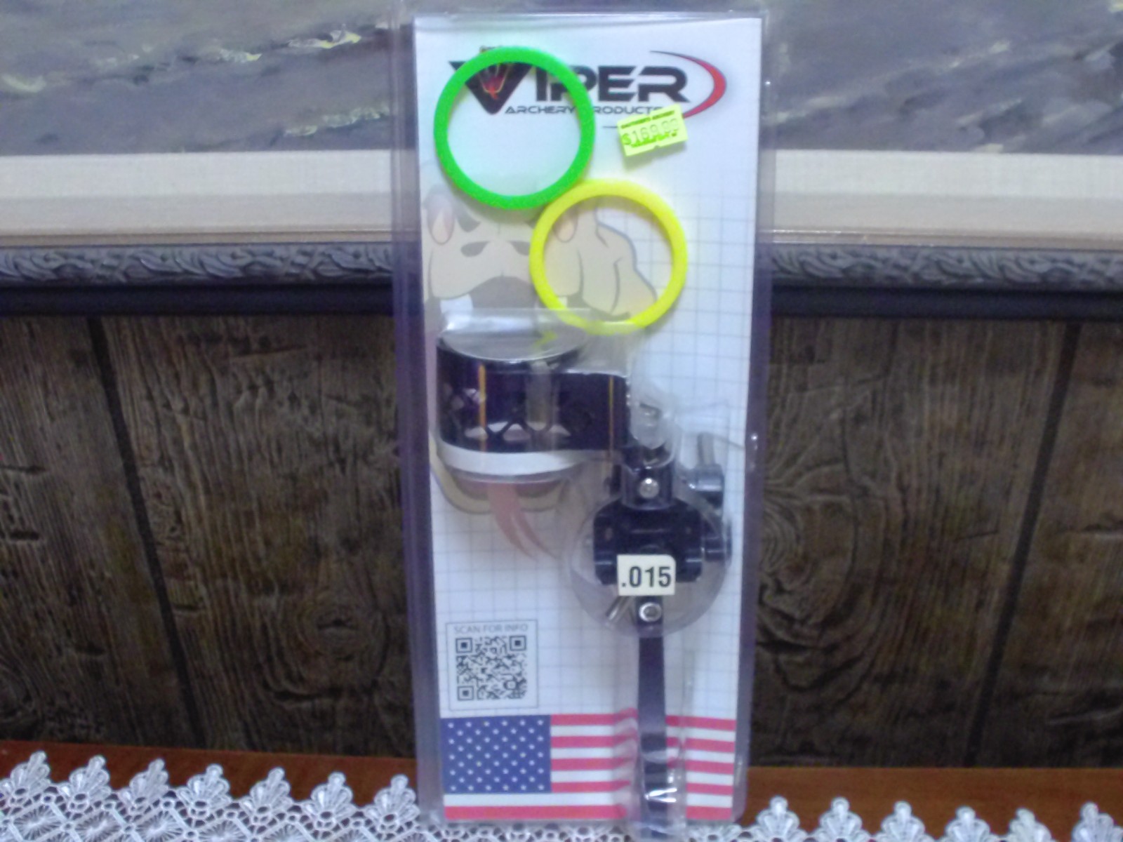 NEW VIPER ARCHERY DIAMOND BACK BOW SIGHT .015 4PIN - RIGHT HANDED