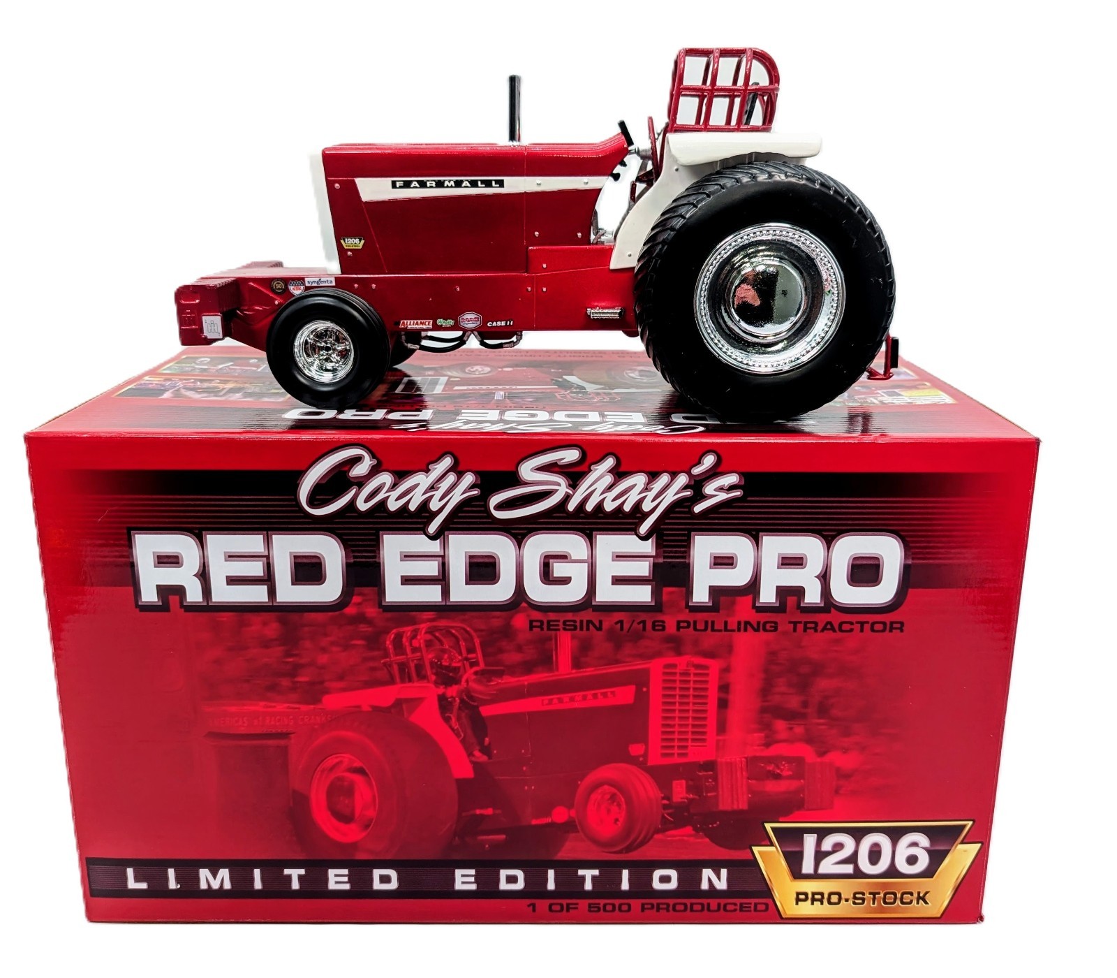 1/16 Cody Shay’s Red Edge Pro International Harvester 1206 Pulling Tractor