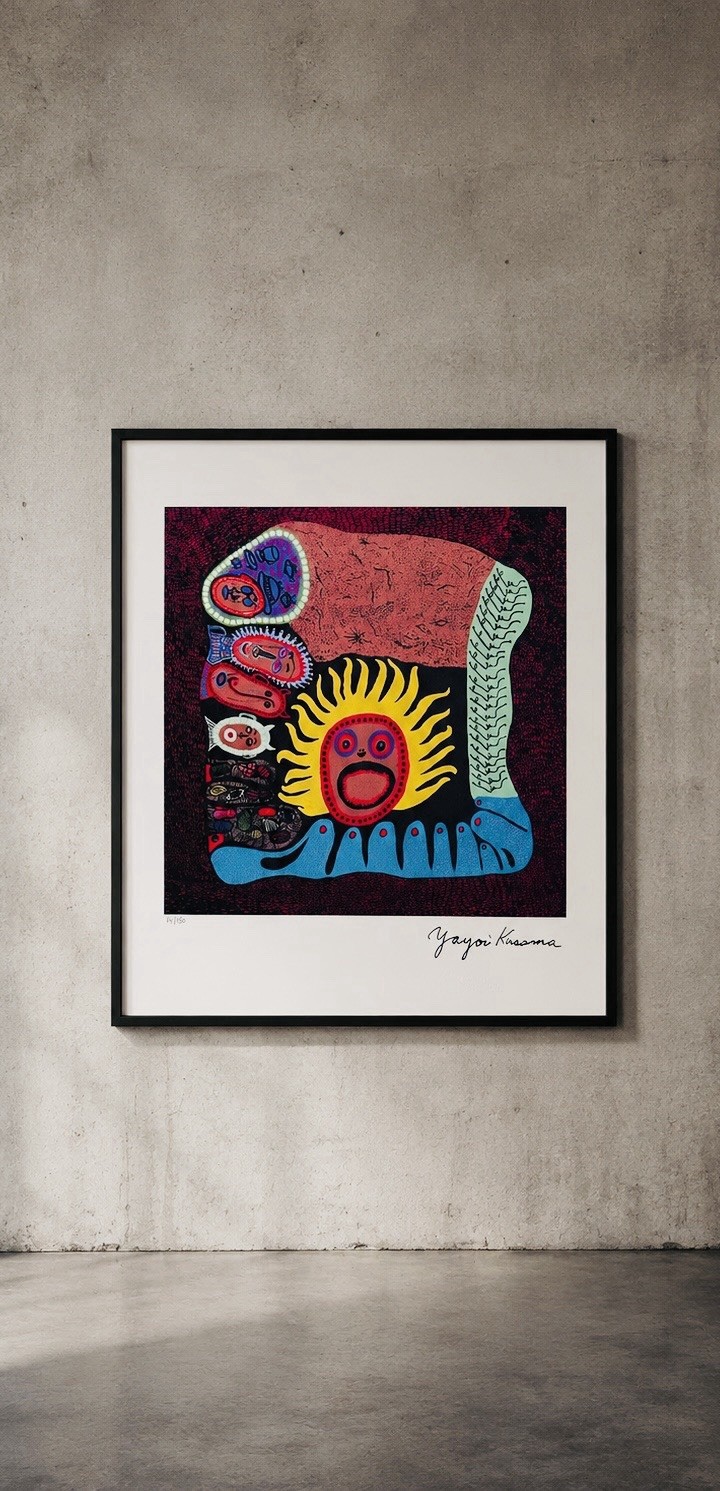 Yayoi Kusama, after “Let’s Stop The War” COA, 30x42CM