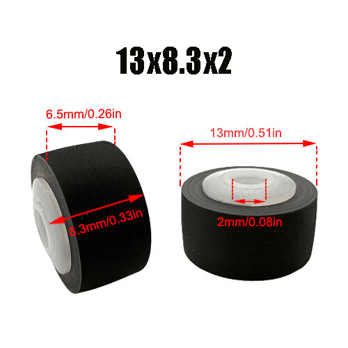 Pinch roller 13x8x2 13x8.3x2 13x8.3x2.5mm for Cassette decks boomboxes Pinch roller 13x8x2 13x8.3x2 13x8.3x2.5mm for Cassette decks boomboxes
