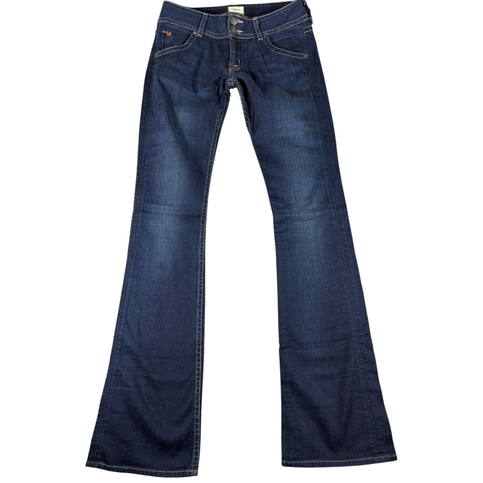 Hudson Bootcut Jeans Womens 25 Blue Denim Dark Washed Premium Mid Rise Outdoor