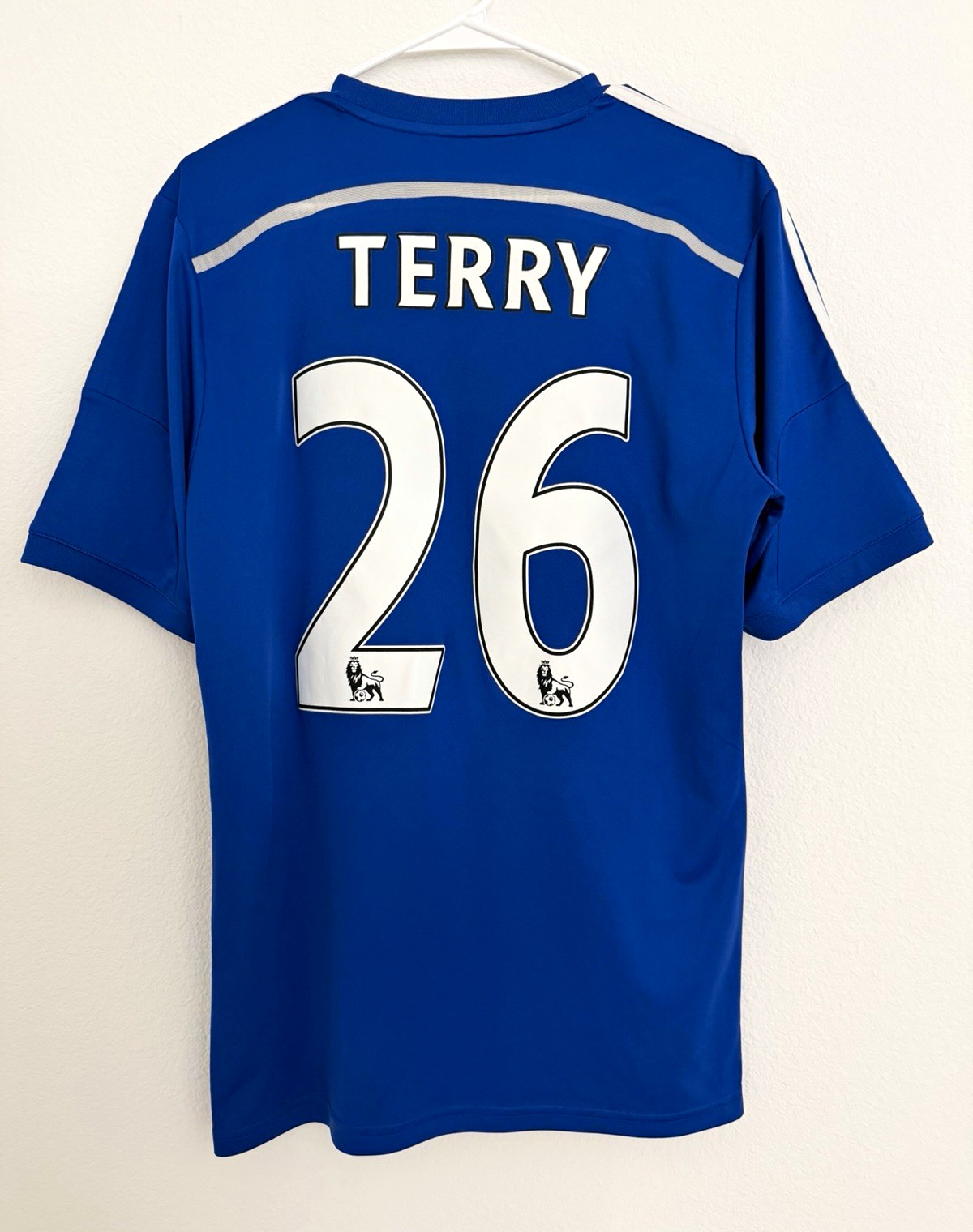 adidas Chelsea FC John Terry #26 Soccer Jersey Blue/White Medium