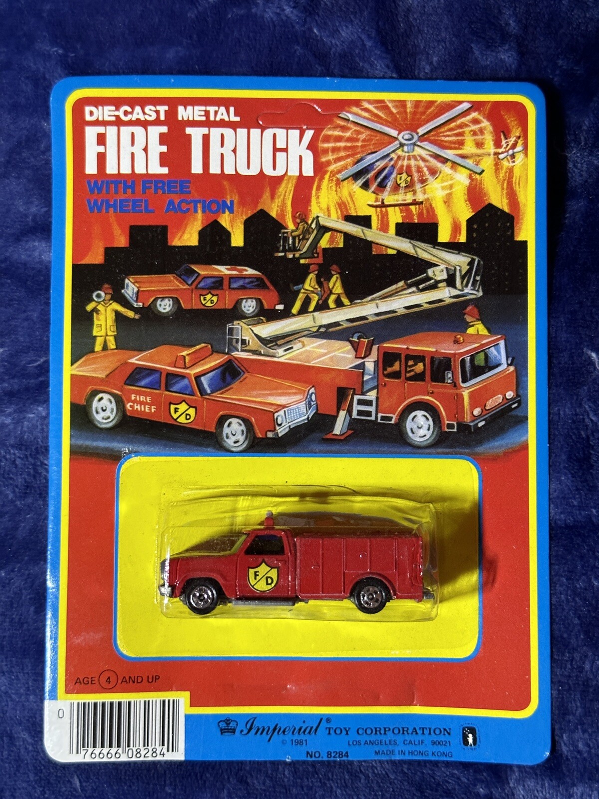 Vintage Imperial Toys 1981 Rescue Vehicle- Emergency Tv Show Squad 51 Fire Truck