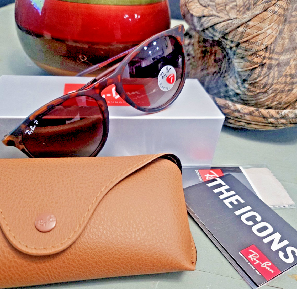 Ray Ban Erika Polarized Brown Gradient Polycarbonate lenses Tortoise Frame