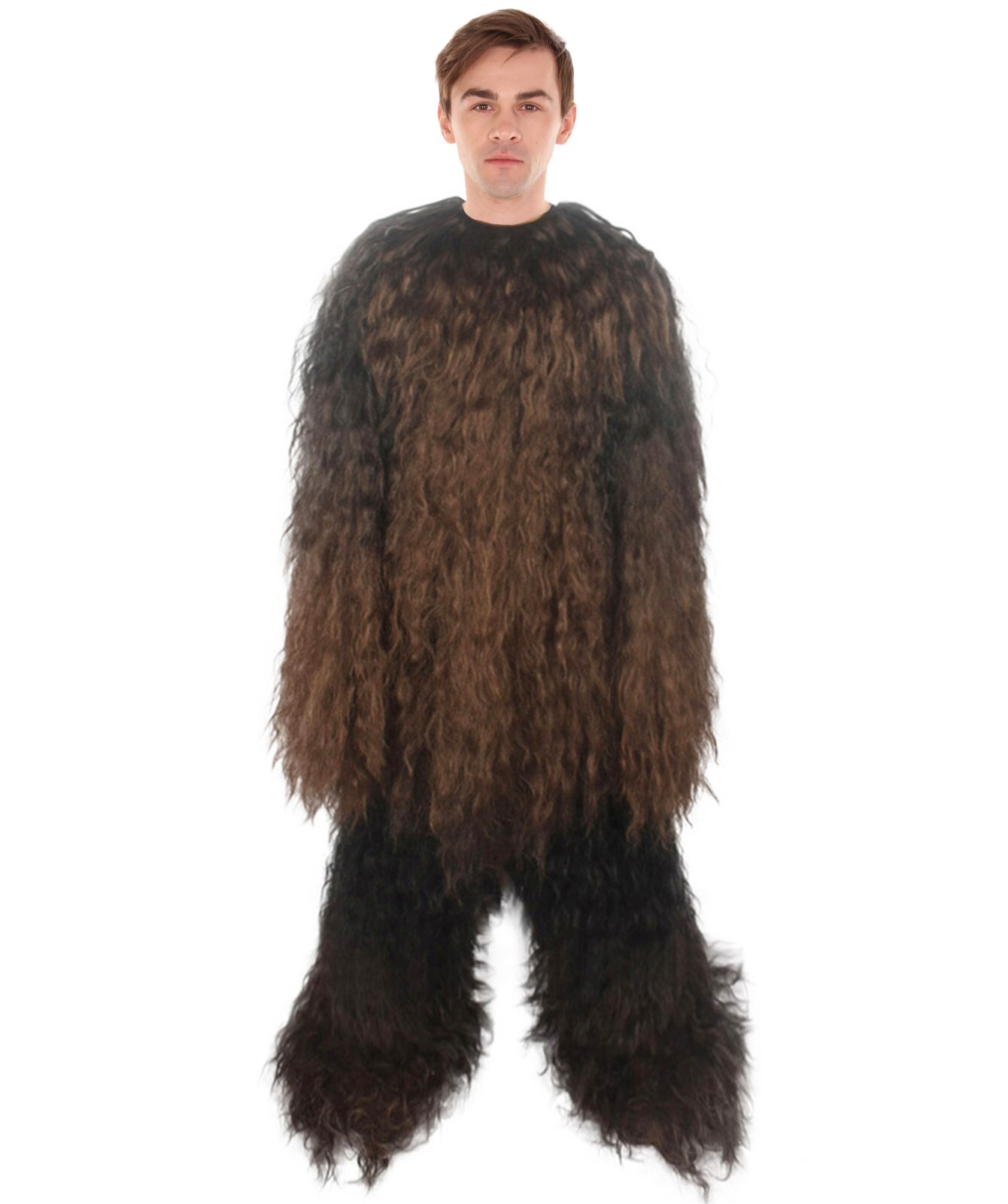 Unisex Hairy Warrior Mountain Bigfoot Yeti Costume,Ape Military Leader, HC-1568