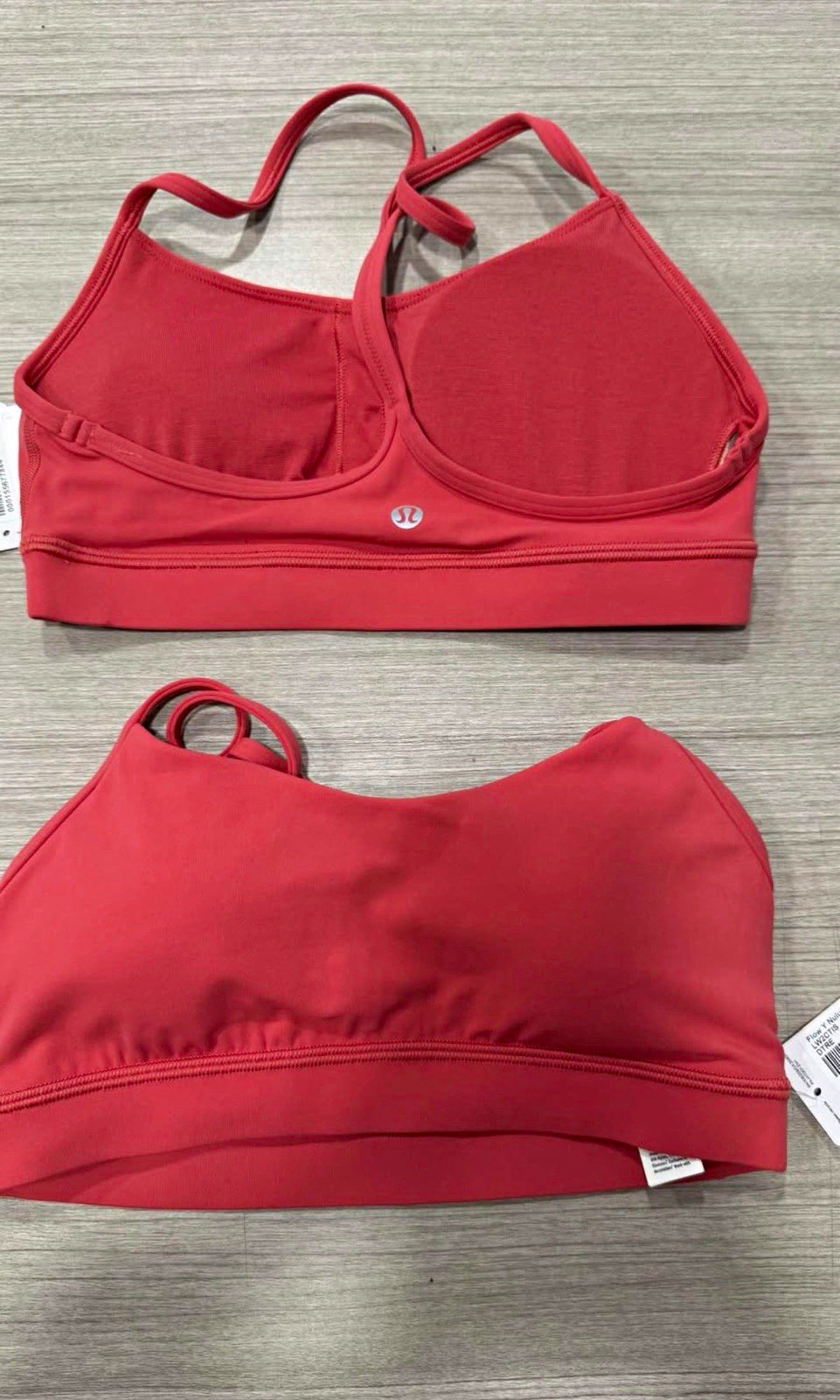 Lululemon Energy Bra Red Size 6 Cup Medium Support Wireless Padded Racerback